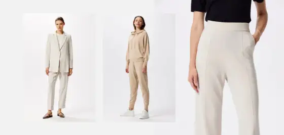 Kremowe spodnie: Stylizacje, które zawsze wyglądają modnie i elegancko
